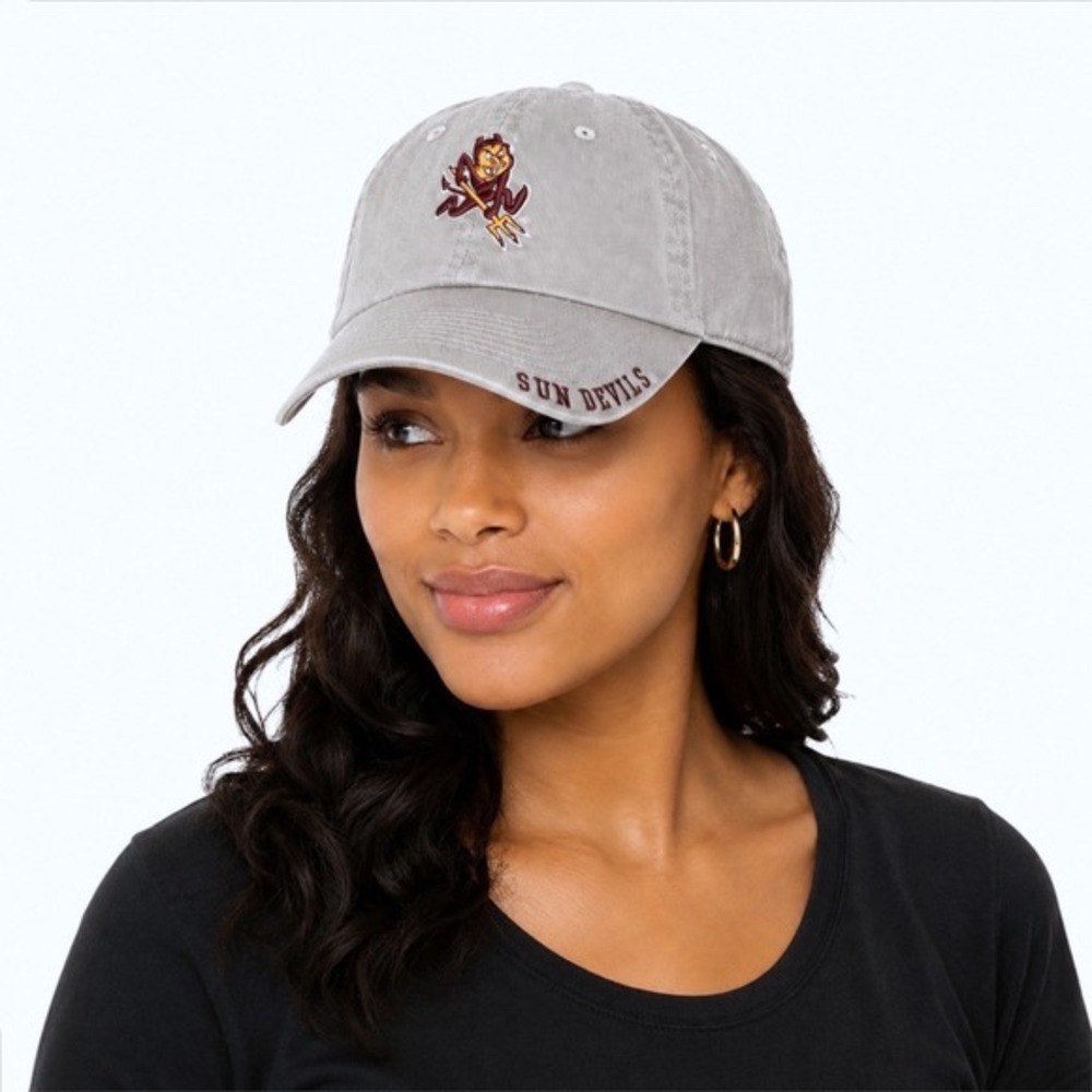 ASU Arizona State Sun Devils Captivating Headwear Gray Sparky Mascot Cap 78-14